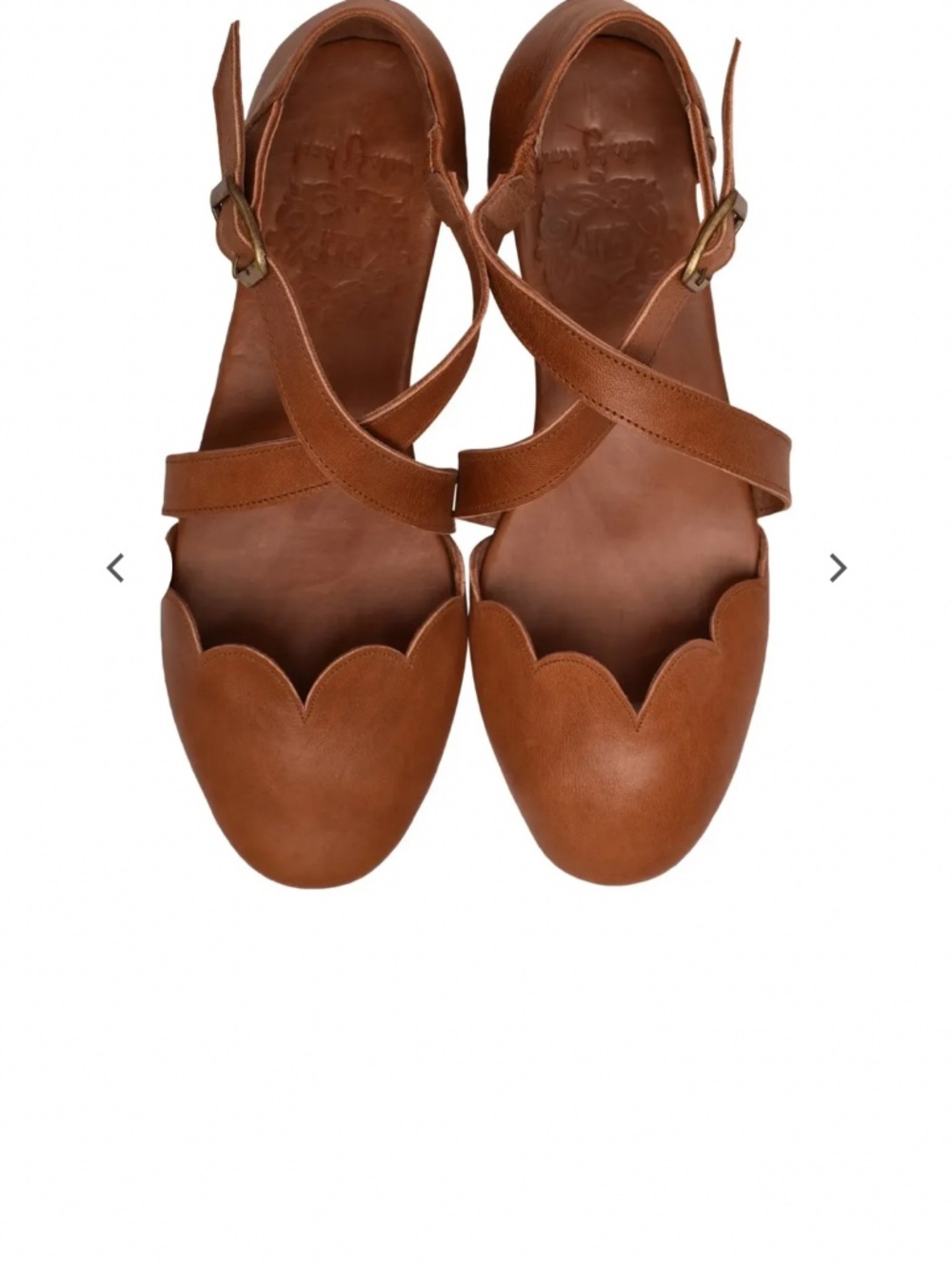 Mangrove Cross-Strap Leather Ballet Flats